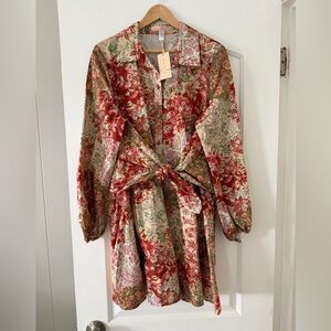 Hutch Multicolor Floral Shirtdress